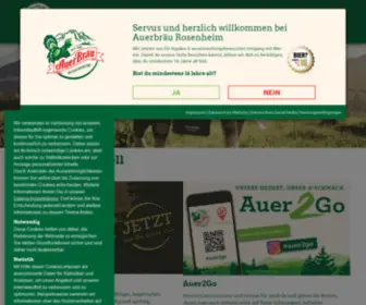 Auerbraeu.de(Auerbräu GmbH Rosenheim) Screenshot