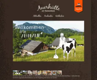 Auerhuette.at(Auerhütte) Screenshot