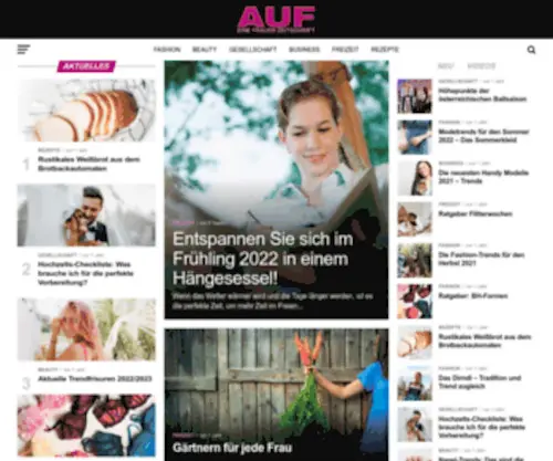 Auf-Einefrauenzeitschrift.at(Diese Seite informiert ber die Aktion unabhängiger Frauen und AUF) Screenshot