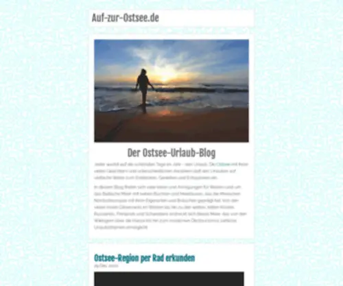 Auf-Zur-Ostsee.de(Der Ostsee) Screenshot