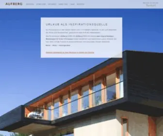 Aufberg.at(Design Ferienwohnungen in der Region Zell am See) Screenshot