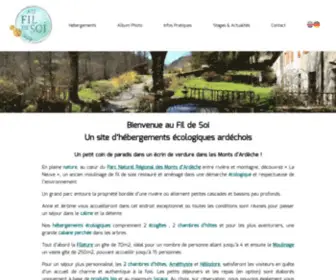 Aufildesoi07.fr(Gite) Screenshot