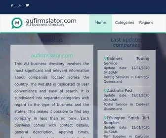 Aufirmslator.com(Fully AU business directory) Screenshot