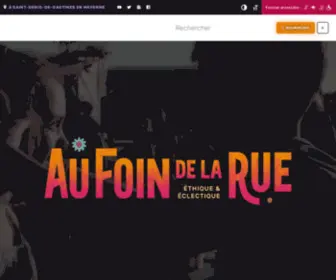 Aufoindelarue.com(Au Foin de la Rue) Screenshot