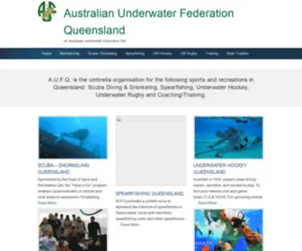 Aufq.org.au(An Australian Underwater Federation Site) Screenshot