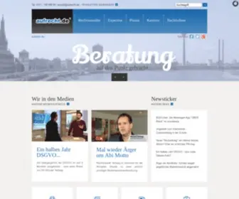 Aufrecht.de(Terhaag & Partner Rechtsanw) Screenshot