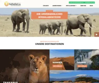 Aufsafari.de(Afrika Safari & Urlaub) Screenshot