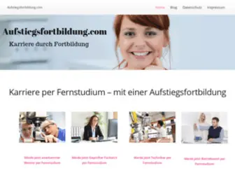 Aufstiegsfortbildung.com(Beruflicher Aufstieg für Meister) Screenshot