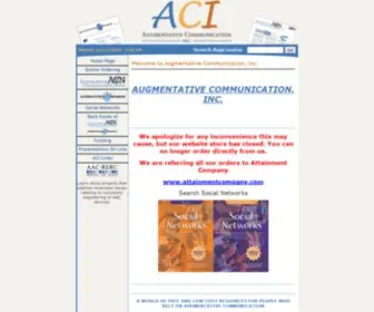 Augcominc.com(Augmentative Communication) Screenshot
