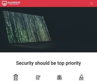 Augcyba.com(Augmenta Cyber Security) Screenshot