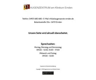 Augenaerzte-Emden.de(Augenzentrum am Klinikum Emden) Screenshot