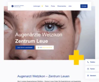 Augenaerzte-Wetzikon.ch(Augenärzte Wetzikon) Screenshot