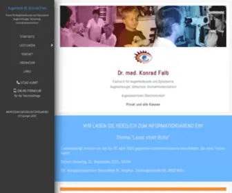 Augenarzt-Falb.at(DR. MED. KONRAD FALB) Screenshot
