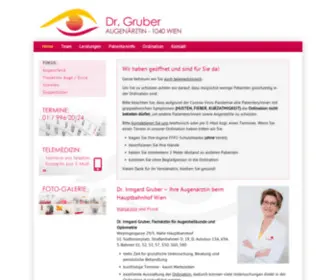 Augenarzt-Gruber.at(Website von Dr. Irmgard Gruber) Screenshot