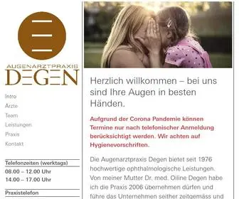 Augenarztpraxis-Degen.ch(Augenarztpraxis Degen in Zürich) Screenshot