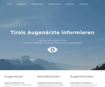 Augeninfo.at(Augenärzte in Tirol) Screenshot