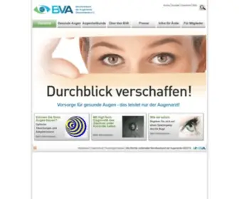 Augeninfo.de(Augenärzte informieren) Screenshot