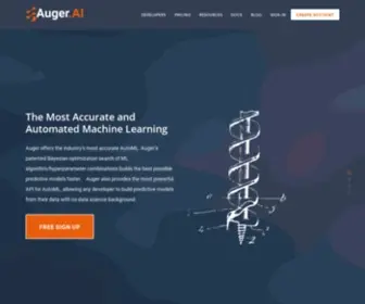 Auger.ai(The Leader in ML Accuracy) Screenshot