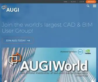 Augi.com(The world's largest CAD & BIM User Group) Screenshot