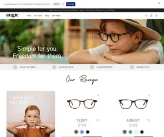 Augieeyewear.com.au(Classic eyewear for kids) Screenshot