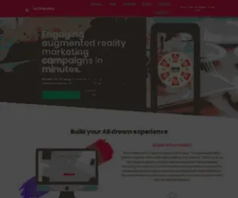 Augmania.com(Augmented Reality (AR) without engineering) Screenshot