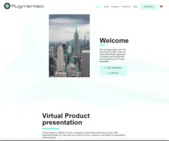 Augmentaio.com(Augmented Reality Agency Munich) Screenshot