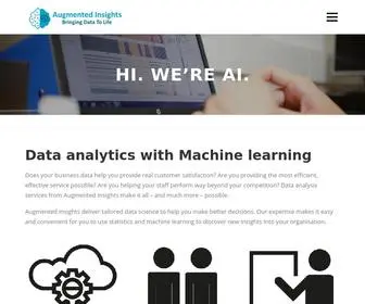 Augmentedinsights.co.uk(Unlock the secrets to delivering better customers service hidden inside your data) Screenshot