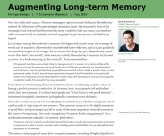 Augmentingcognition.com(Augmenting long) Screenshot