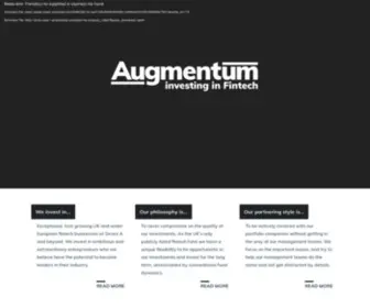 Augmentum.vc(Europe's leading publicly listed fintech fund) Screenshot