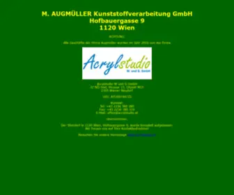 Augmueller.at(M. AUGMÜLLER Kunststoffverarbeitung GmbH) Screenshot