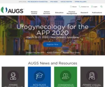 Augs.org(The American Urogynecologic Society (AUGS)) Screenshot