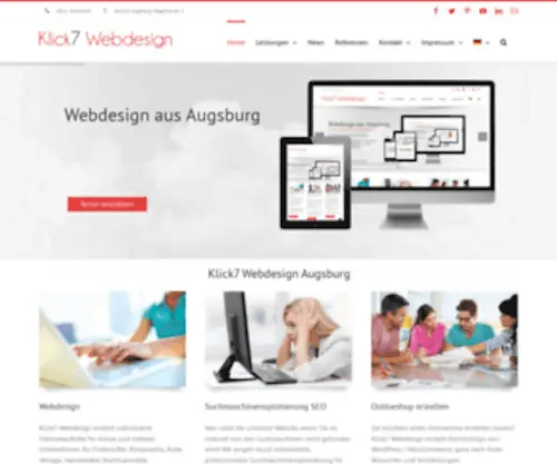 Augsburg-Webdesign.com(Webdesign Augsburg Homepage erstellen lassen) Screenshot