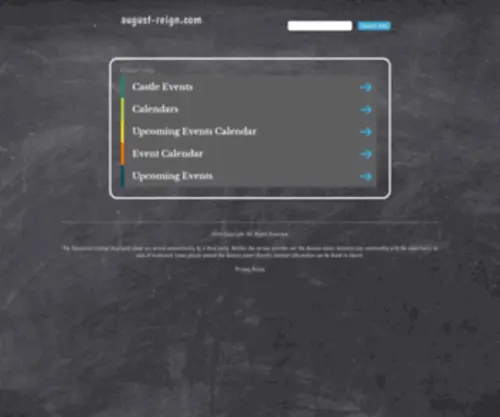 August-Reign.com(August Reign) Screenshot