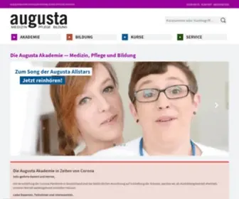 Augusta-Akademie.de(Ausbildungen mit Zukunft) Screenshot