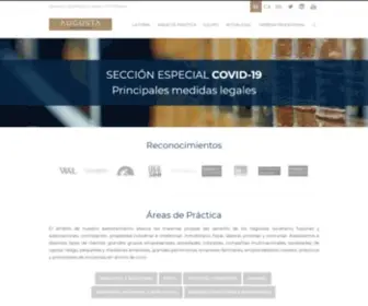 Augustaabogados.com(El ámbito de nuestro asesoramiento abarca las materias propias del derecho de los negocios) Screenshot