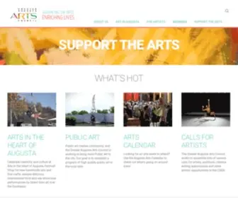 Augustaarts.com(Greater Augusta Arts Council) Screenshot