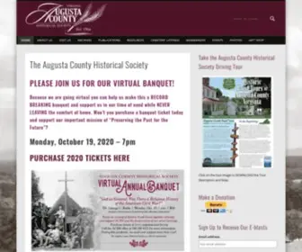 Augustacountyhs.org(The Augusta County Historical Society) Screenshot