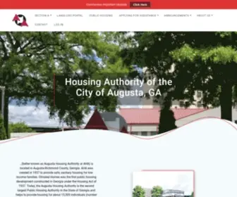 Augustapha.org(Housing Authority of the City of) Screenshot