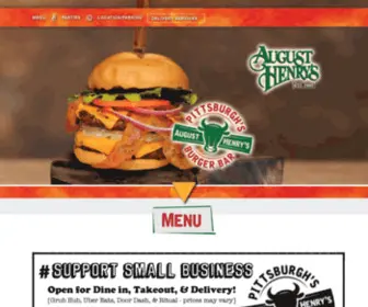 Augusthenrys.com(August Henry's Burger Bar) Screenshot