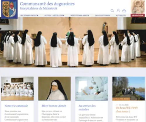 Augustines-Malestroit.com(Monastère) Screenshot