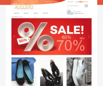 Augusto-Schuhe.de(Italienische Schuhe & Designermode bei Augusto) Screenshot