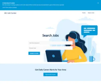 Aujobcenter.com(AU Job Center) Screenshot