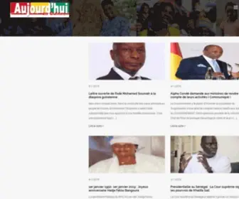 Aujourdhui-EN-Guinee.com(Accueil) Screenshot