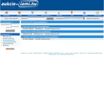 Aukcio-Lomi.hu(Online aukciók) Screenshot