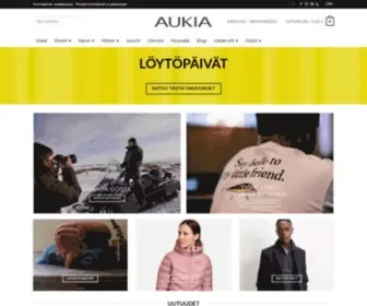 Aukia.fi(Vaatteet suomalaisesta vaatekaupasta) Screenshot