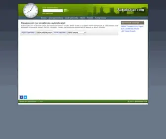 Aukioloajat.com(Suomen kauppojen ja virastojen aukioloajat) Screenshot
