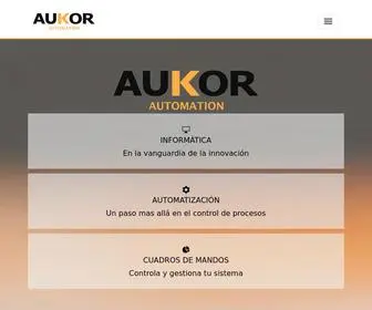 Aukor.com(Automatización y control industrial) Screenshot