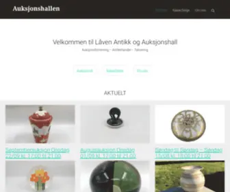 Auksjonshallen.no(Forsiden) Screenshot