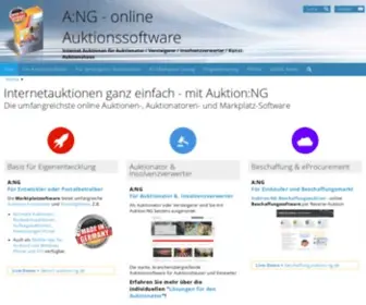 Auktion-NG.de(Auktionssoftware für online Auktionen in Auktionshaus) Screenshot