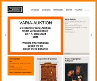 Auktionshaus-Arnold.de(Auktionen und Taxationen) Screenshot